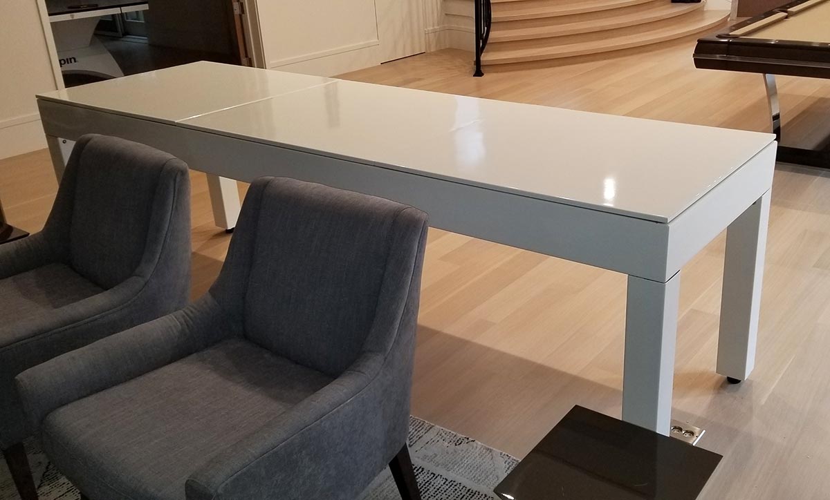 9 Metro White with Dining Table Top